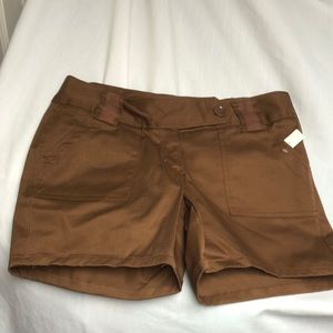 The limited 6 drew fit cognac shorts NWT perfect